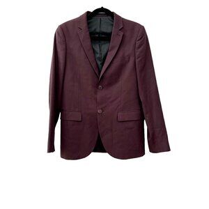 NWOT TOPMAN Size US 38 Skinny Suit Jacket Two Button color Berry